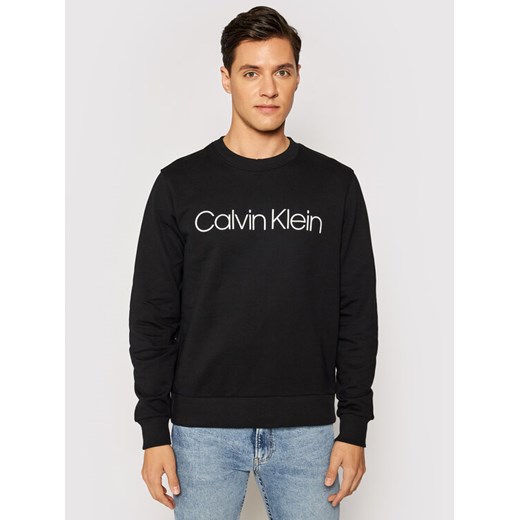Calvin Klein Bluza K10K104059 Czarny Regular Fit ze sklepu MODIVO w kategorii Bluzy męskie - zdjęcie 182718614