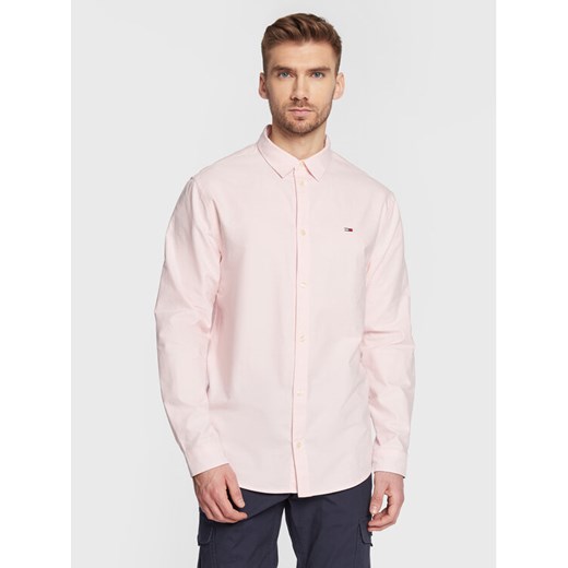 Tommy Jeans Koszula Classic Oxford DM0DM15408 Różowy Classic Fit ze sklepu MODIVO w kategorii Koszule męskie - zdjęcie 182718633