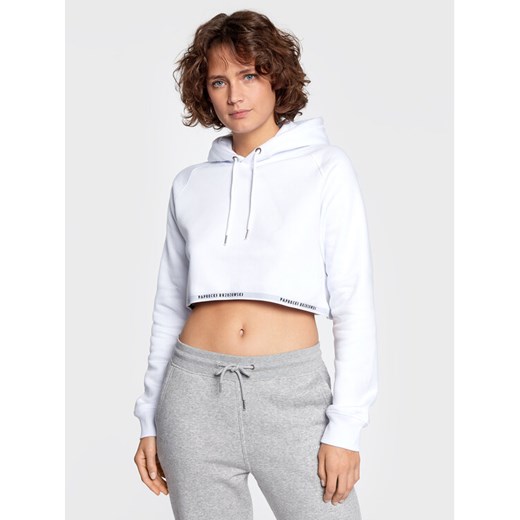 Paprocki & Brzozowski Bluza BLUZCOM2154 Biały Relaxed Fit ze sklepu MODIVO w kategorii Bluzy damskie - zdjęcie 182718652