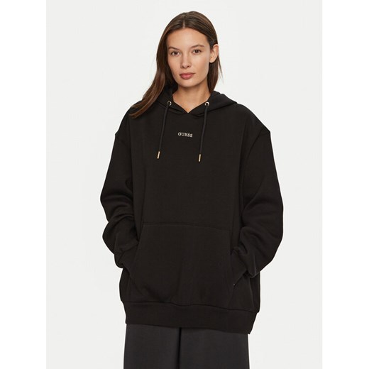 Guess Bluza V4BQ22 KCHX0 Czarny Regular Fit ze sklepu MODIVO w kategorii Bluzy damskie - zdjęcie 182718670