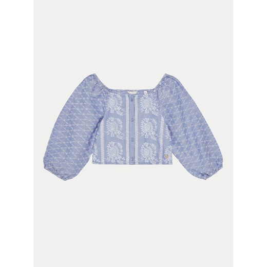 Guess Bluzka J5GH08WH7K0 Niebieski Regular Fit ze sklepu MODIVO w kategorii Bluzki dziewczęce - zdjęcie 182718674