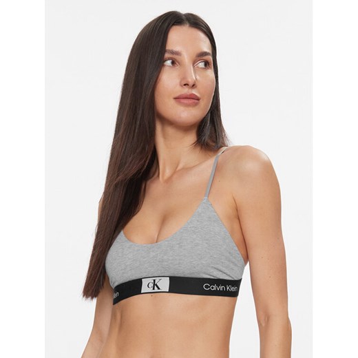 Calvin Klein Underwear Biustonosz top 000QF7216E Szary ze sklepu MODIVO w kategorii Biustonosze - zdjęcie 182718693