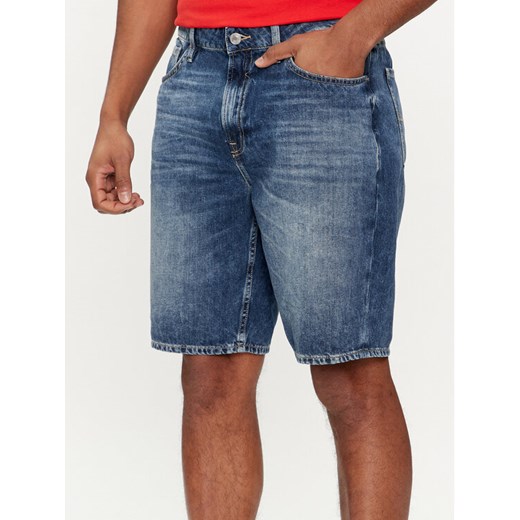 Guess Szorty jeansowe M4GD27 D5AY1 Granatowy Regular Fit ze sklepu MODIVO w kategorii Spodenki męskie - zdjęcie 182718702
