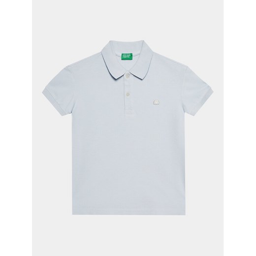 United Colors Of Benetton Polo 3089C300Q Błękitny Regular Fit ze sklepu MODIVO w kategorii T-shirty chłopięce - zdjęcie 182718733