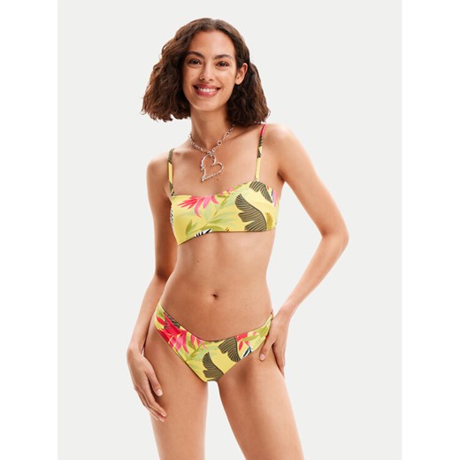 Desigual Dół od bikini Palms 24SWMK09 Żółty ze sklepu MODIVO w kategorii Stroje kąpielowe - zdjęcie 182718750