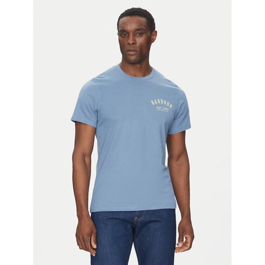 Barbour T-Shirt Preppy MTS0502BU27 Niebieski Tailored Fit ze sklepu MODIVO w kategorii T-shirty męskie - zdjęcie 182718770