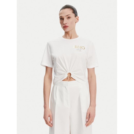 Liu Jo T-Shirt WA5139 JS923 Biały Regular Fit ze sklepu MODIVO w kategorii Bluzki damskie - zdjęcie 182718773