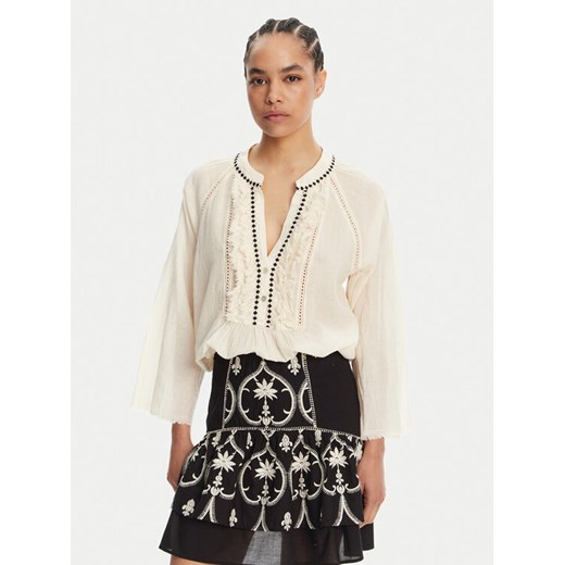 Devotion TWINS Bluzka Apology 025.002G Écru Loose Fit ze sklepu MODIVO w kategorii Bluzki damskie - zdjęcie 182718824