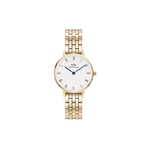 Daniel Wellington Zegarek Petite Roman Numerals 5-Link DW00100682 Złoty ze sklepu MODIVO w kategorii Zegarki - zdjęcie 182718844