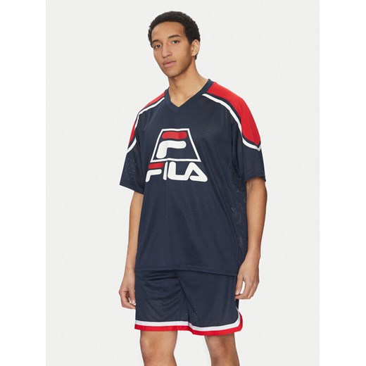 Fila Szorty sportowe Lommel FAM0920 Granatowy Loose Fit ze sklepu MODIVO w kategorii Spodenki męskie - zdjęcie 182718873