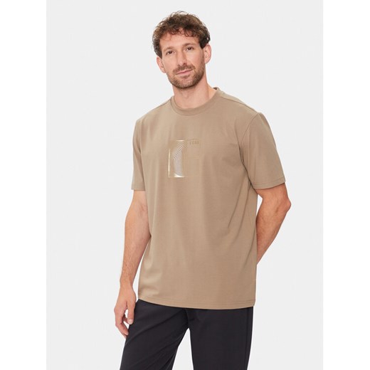 Boss T-Shirt 50513172 Beżowy Regular Fit ze sklepu MODIVO w kategorii T-shirty męskie - zdjęcie 182718913