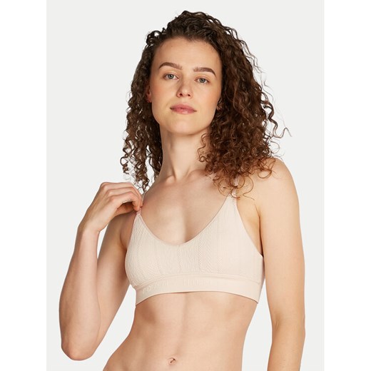 Tommy Hilfiger Biustonosz top UW0UW05501 Beżowy ze sklepu MODIVO w kategorii Biustonosze - zdjęcie 182718954