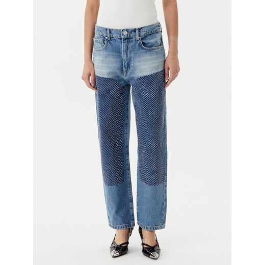 PINKO Jeansy Rose Staright 104635 A2F7 Niebieski Straight Fit ze sklepu MODIVO w kategorii Jeansy damskie - zdjęcie 182718993