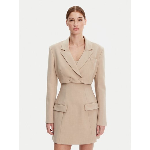 BARDOT Marynarka 59657JB Beżowy Regular Fit ze sklepu MODIVO w kategorii Marynarki damskie - zdjęcie 182719014