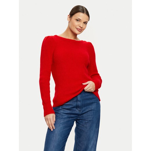Morgan Sweter 242-MUNCH Czerwony Regular Fit ze sklepu MODIVO w kategorii Swetry damskie - zdjęcie 182719050