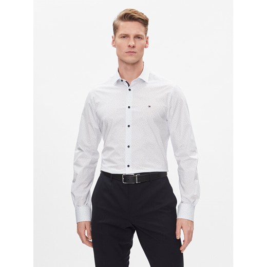 Tommy Hilfiger Koszula MW0MW33836 Niebieski Slim Fit ze sklepu MODIVO w kategorii Koszule męskie - zdjęcie 182719242