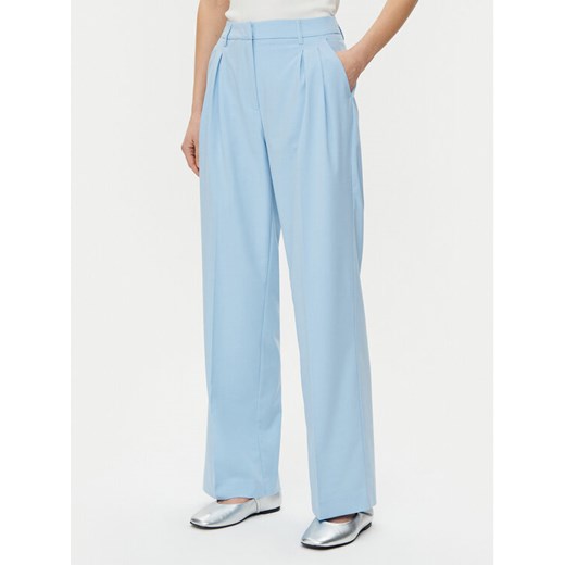 Vero Moda Spodnie materiałowe Liba 10324626 Błękitny Wide Leg ze sklepu MODIVO w kategorii Spodnie damskie - zdjęcie 182719263