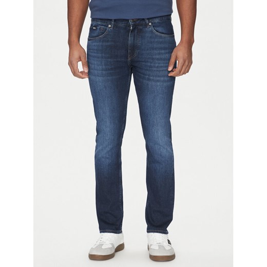 BOSS Jeansy H-Delaware 50537390 Granatowy Slim Fit ze sklepu MODIVO w kategorii Jeansy męskie - zdjęcie 182719281