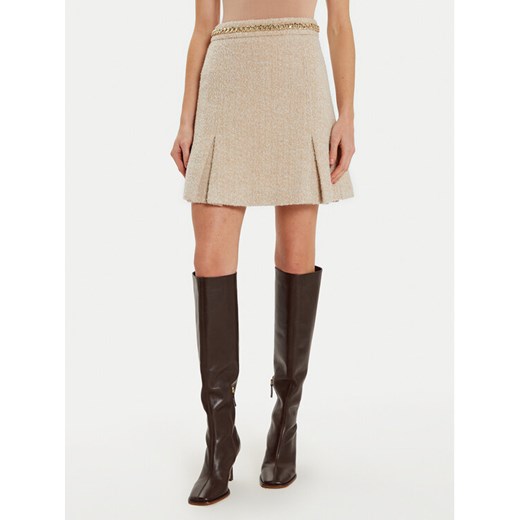Marciano Guess Spódnica mini Helene 4BGD08 7186A Beżowy Regular Fit ze sklepu MODIVO w kategorii Spódnice - zdjęcie 182719303