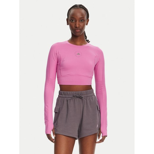 adidas by Stella McCartney Koszulka techniczna Stella McCartney TrueStrength JJ1644 Różowy Slim Fit ze sklepu MODIVO w kategorii Bluzki damskie - zdjęcie 182719314