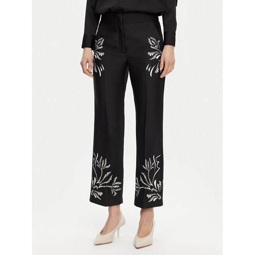 Marella Spodnie materiałowe Egizio 2513131043 Czarny Flare Fit ze sklepu MODIVO w kategorii Spodnie damskie - zdjęcie 182719332