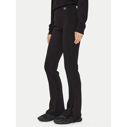 Hugo Spodnie materiałowe Naessa 50517459 Czarny Slim Fit ze sklepu MODIVO w kategorii Spodnie damskie - zdjęcie 182719383