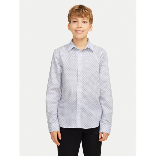 Jack&Jones Junior Koszula Axel 12268225 Biały Regular Fit ze sklepu MODIVO w kategorii Koszule chłopięce - zdjęcie 182719450