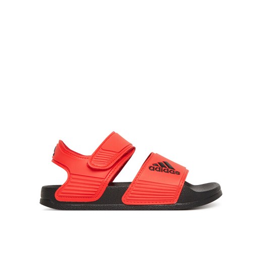 adidas Sandały adilette IH3633 Czerwony ze sklepu MODIVO w kategorii Sandały dziecięce - zdjęcie 182719484