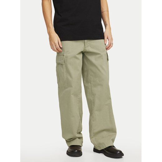 Jack&Jones Spodnie materiałowe Bill 12269379 Beżowy Wide Leg ze sklepu MODIVO w kategorii Spodnie męskie - zdjęcie 182719540