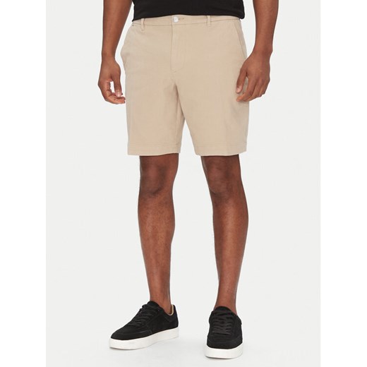 BOSS Szorty materiałowe H-Slice-Shorts1 50543951 Beżowy Slim Fit ze sklepu MODIVO w kategorii Spodenki męskie - zdjęcie 182719573