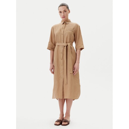 Max Mara Sukienka koszulowa Salute 2516221028 Brązowy Regular Fit ze sklepu MODIVO w kategorii Sukienki - zdjęcie 182719580