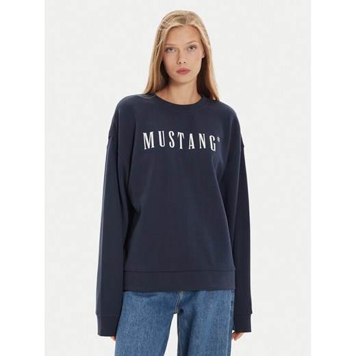 Mustang Bluza Lindsey 1015262 Granatowy Regular Fit ze sklepu MODIVO w kategorii Bluzy damskie - zdjęcie 182719603