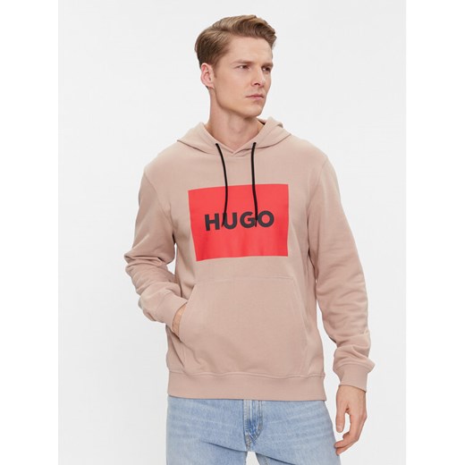 Hugo Bluza Duratschi223 50473168 Beżowy Regular Fit ze sklepu MODIVO w kategorii Bluzy męskie - zdjęcie 182719610