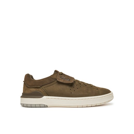 Clarks Sneakersy Courtlite2 Run 26181324 Khaki ze sklepu MODIVO w kategorii Buty sportowe męskie - zdjęcie 182719703