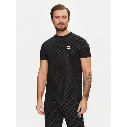 KARL LAGERFELD T-Shirt 755096 551251 Czarny Regular Fit ze sklepu MODIVO w kategorii T-shirty męskie - zdjęcie 182719711