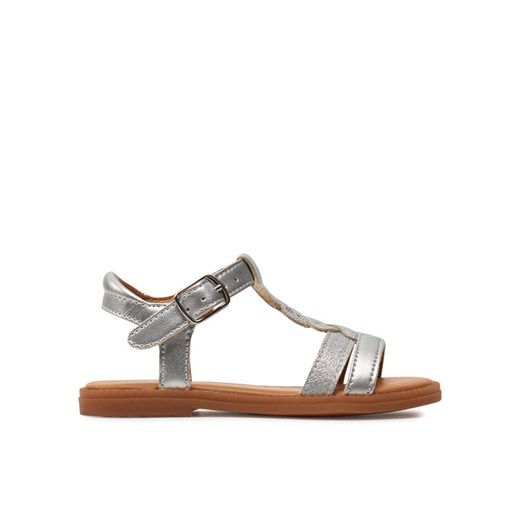 Geox Sandały J Sandal Karly Girl J4535H 0NFQD C1007 M Srebrny ze sklepu MODIVO w kategorii Sandały dziecięce - zdjęcie 182719800