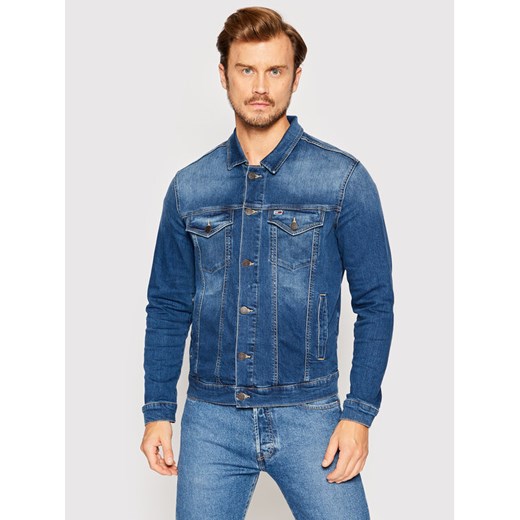 Tommy Jeans Kurtka jeansowa DM0DM10244 Niebieski Regular Fit ze sklepu MODIVO w kategorii Kurtki męskie - zdjęcie 182719884