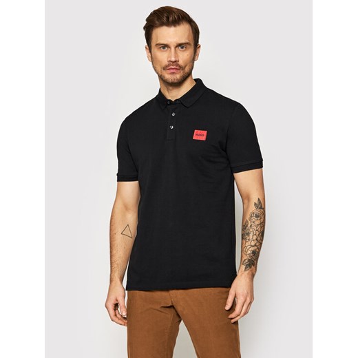 Hugo Polo Dereso222 50466202 Czarny Slim Fit ze sklepu MODIVO w kategorii T-shirty męskie - zdjęcie 182719894