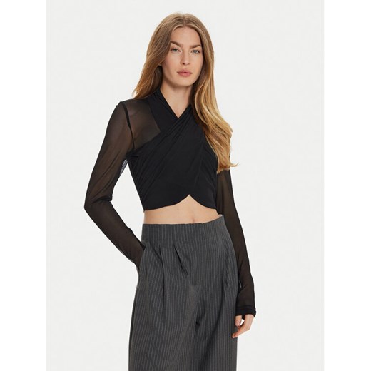 BARDOT Bluzka Aliyah 55001TB2 Czarny Slim Fit ze sklepu MODIVO w kategorii Bluzki damskie - zdjęcie 182720034