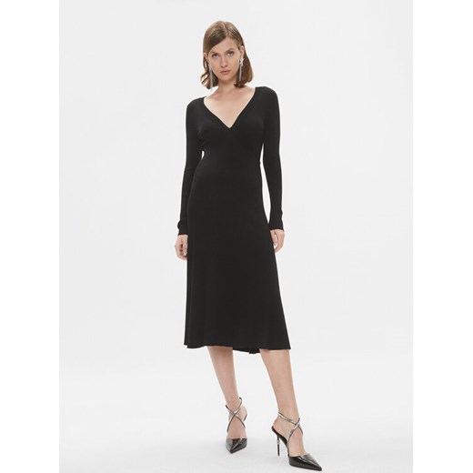 Pinko Sukienka dzianinowa Coccodrillo 102023 A18P Czarny Regular Fit ze sklepu MODIVO w kategorii Sukienki - zdjęcie 182720094