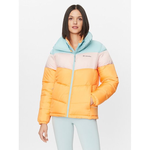 Columbia Kurtka zimowa Puffect™ Color Blocked Jacket Pomarańczowy Regular Fit ze sklepu MODIVO w kategorii Kurtki damskie - zdjęcie 182720170