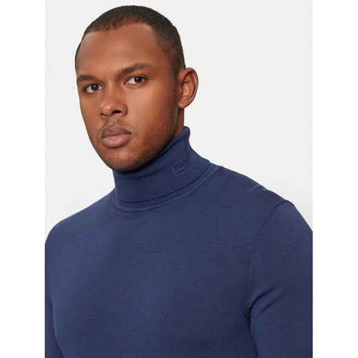 Hugo Golf San Thomas-M 50474174 Granatowy Slim Fit ze sklepu MODIVO w kategorii Swetry męskie - zdjęcie 182720174