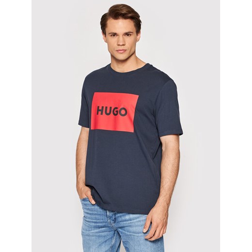 Hugo T-Shirt Dulive222 50467952 Granatowy Regular Fit XS MODIVO