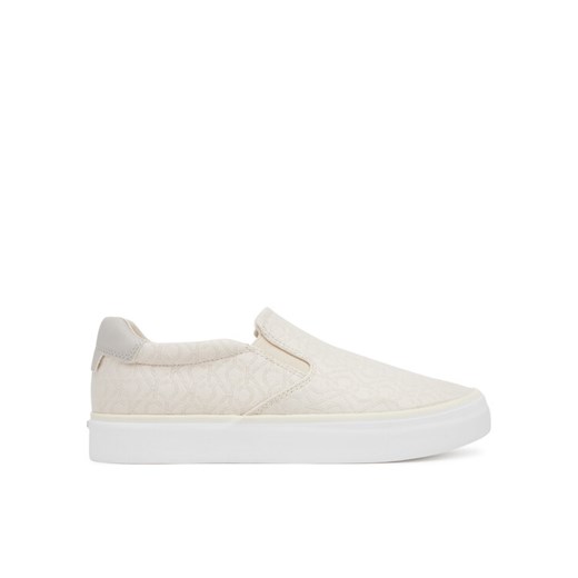 Calvin Klein Tenisówki Vulc Slip On - Jacq HW0HW02411 Écru ze sklepu MODIVO w kategorii Trampki damskie - zdjęcie 182720300