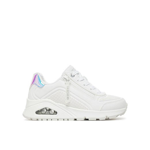 Skechers Sneakersy Uno Gen1-Zip And Stride 310554L/WHT Biały ze sklepu MODIVO w kategorii Buty sportowe dziecięce - zdjęcie 182720371
