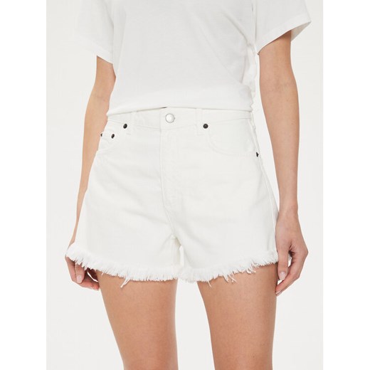 Sisley Szorty jeansowe 4QVSL9014 Biały Regular Fit ze sklepu MODIVO w kategorii Szorty - zdjęcie 182720463