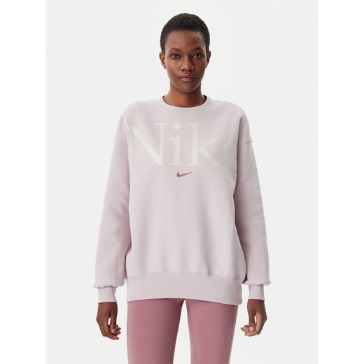 Nike Bluza FN3654 Różowy Oversize ze sklepu MODIVO w kategorii Bluzy damskie - zdjęcie 182720544