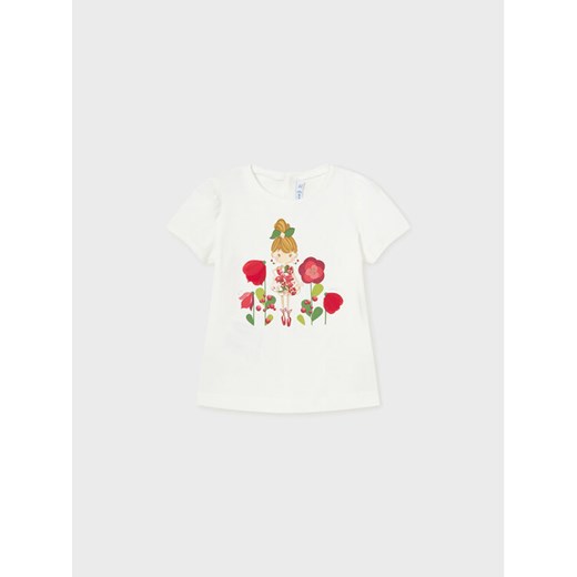 Mayoral T-Shirt 1005 Beżowy Regular Fit ze sklepu MODIVO w kategorii Koszulki niemowlęce - zdjęcie 182720551