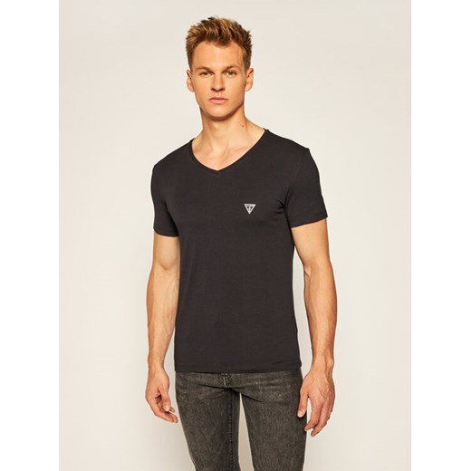 Guess T-Shirt U97M01 JR003 Czarny Slim Fit Guess XL MODIVO