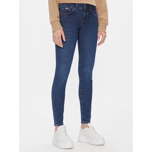 Pepe Jeans Jeansy PL204583 Granatowy Skinny Fit ze sklepu MODIVO w kategorii Jeansy damskie - zdjęcie 182720620